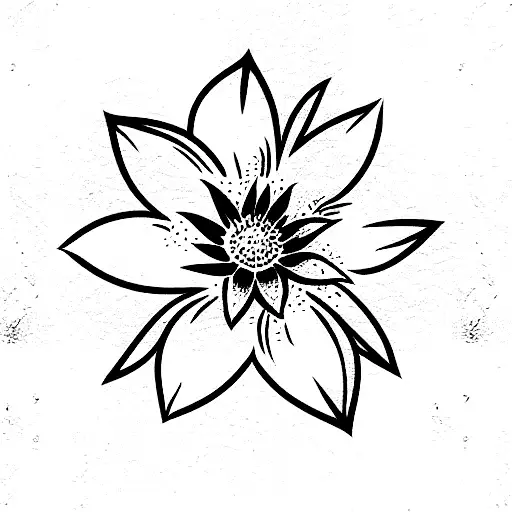Flower manly tattoo design idea