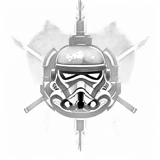 star wars armor knight sword clone tattoo design idea