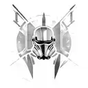 star wars armor knight sword clone tattoo design idea