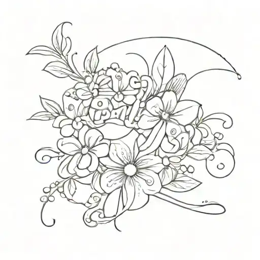 Bailey  in a feminine minimal cursive  font tattoo design idea