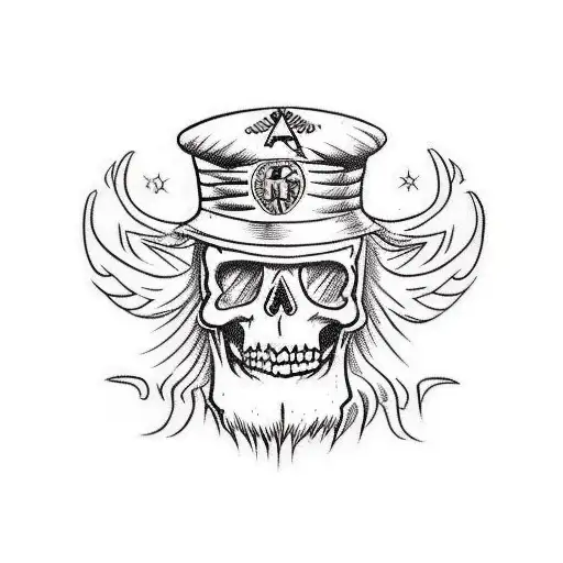 cartoon skeltion with wizard robe and hat  tattoo design idea