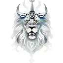Viking Lion  tattoo design idea