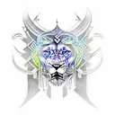 Viking Lion  tattoo design idea