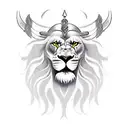Viking Lion  tattoo design idea