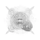 Polynesian turtles  tattoo design idea