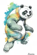 kung fu panda tattoo design idea