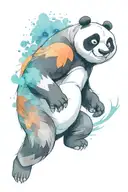 kung fu panda tattoo design idea