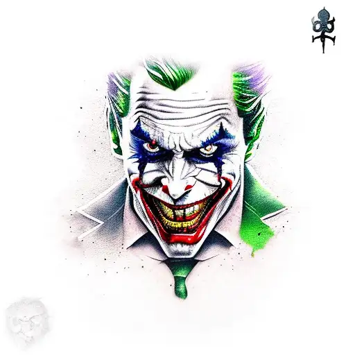 I want a peice for my outter forearm on my right arm... joker theme tatoo with the words "why so serious" tattoo design idea