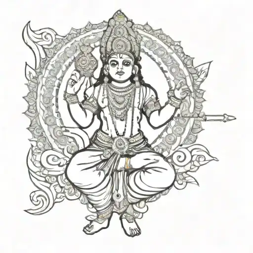 Murugan tattoo design idea
