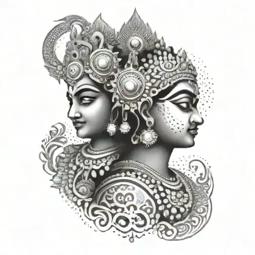 Murugan Vel and Lord tattoo design idea