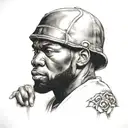 50 cent tattoo design idea