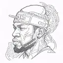 50 cent tattoo design idea