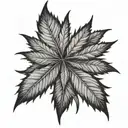 pot leaf tattoo design idea