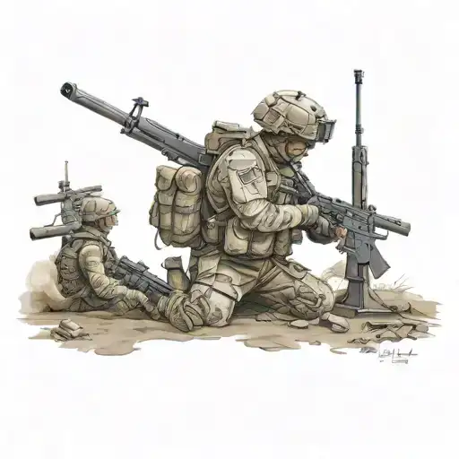 military intelligence declared war tattoo design idea