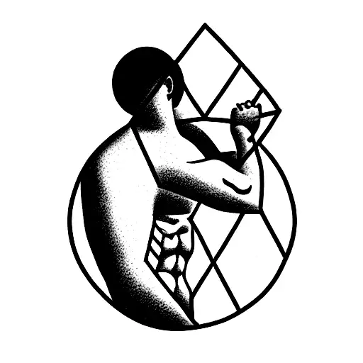 atlas holding the world on his shoulders tattoo design idea