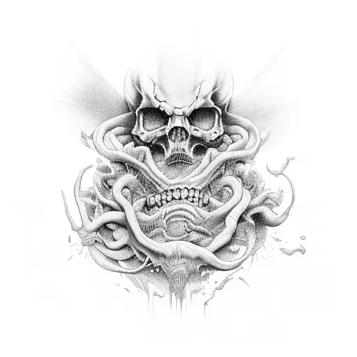 if u are going through hell keep going tattoo design idea