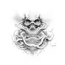 if u are going through hell keep going tattoo design idea