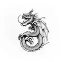 dragon chino tattoo design idea