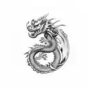 dragon chino tattoo design idea