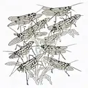 locusts tattoo design idea