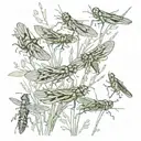 locusts tattoo design idea