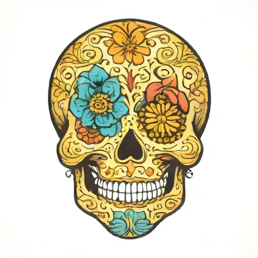 Sugar Skull tattoo design idea