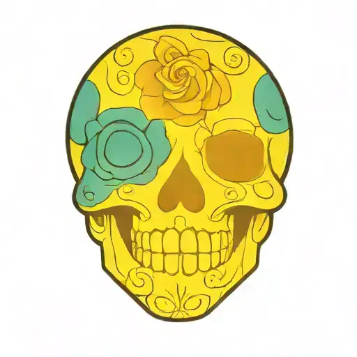 Sugar Skull tattoo design idea