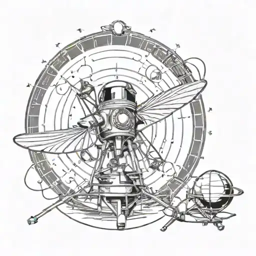 nasa voyager disc tattoo design idea