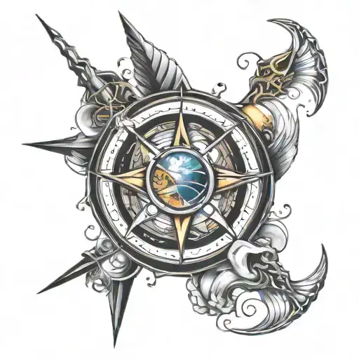 voyager 1 disc tattoo design idea