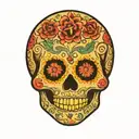 Sugar Skull tattoo design idea