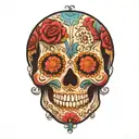 Sugar Skull tattoo design idea
