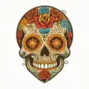 Sugar Skull tattoo design idea