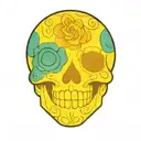 Sugar Skull tattoo design idea