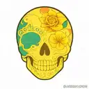 Sugar Skull tattoo design idea