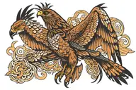 harrier hawk tattoo design idea