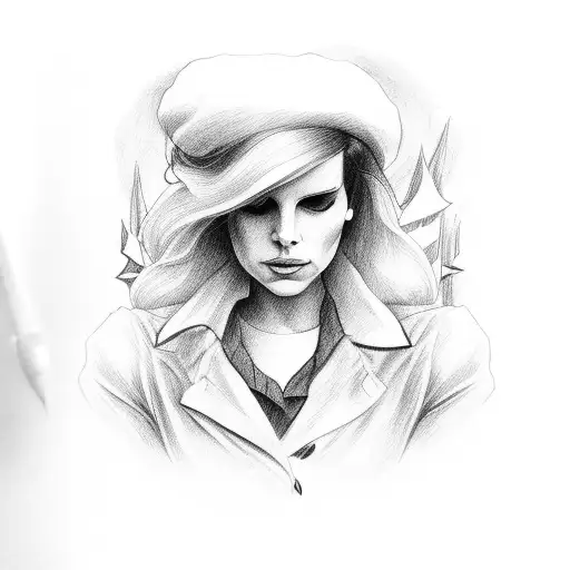 Lana del rey tattoo design idea
