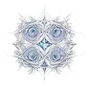 A Libra and Taurus constellation formed by intricate botanical vines and flowers tattoo design idea