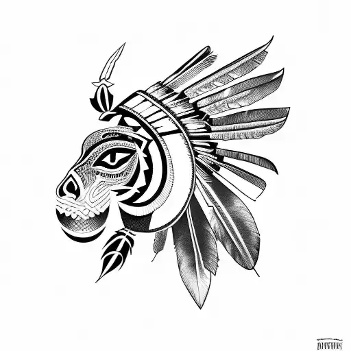 indigenous tattoo design idea