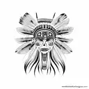 indigenous tattoo design idea