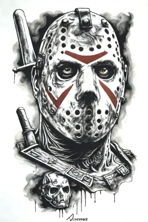 jason voorhees tattoo design idea