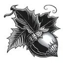 acorn with oak leaf tattoo design idea