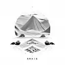 Dakar rally car racing through the sand dunes of AlUla dessert tattoo design idea