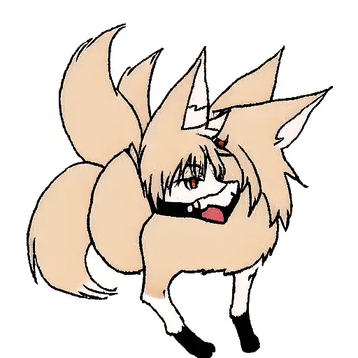 nine tail fox tattoo design idea