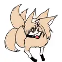 nine tail fox tattoo design idea