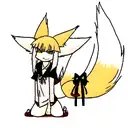 nine tail fox tattoo design idea