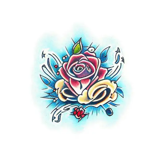 Bluey tattoo design idea