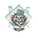 Bluey Heeler tattoo design idea