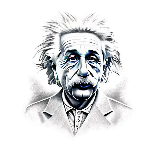 einstein tattoo design idea