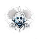 einstein tattoo design idea