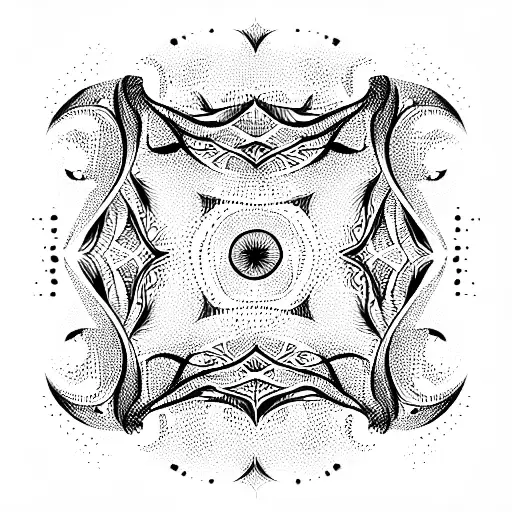 liquid lines tattoo design idea